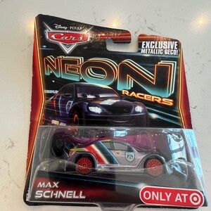 Mattel Cars Neon Racers Max Schnell with Metallic Deco